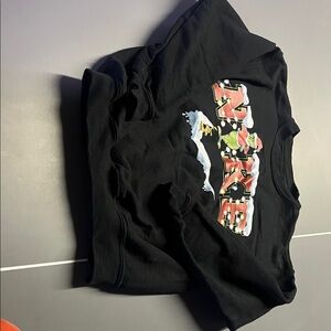 Nike Kids Black Sweatshirt with Bold Graphic